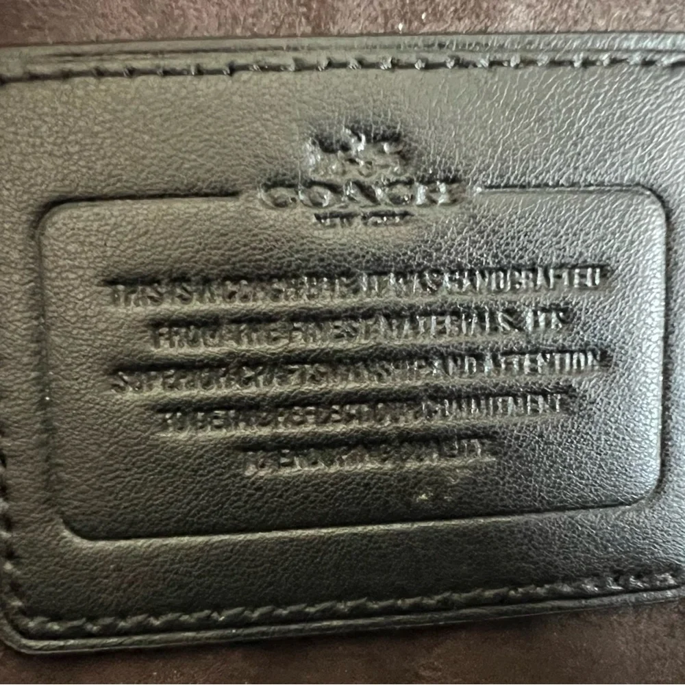 Coach Black Leather Briefcase/Computer Bag - Metropolitan model